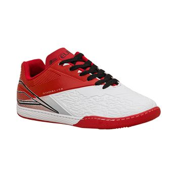 Chuteira-Indoor-Branco-e-Vermelho-Sodalita-|-Euro-Tamanho--39---Cor--BRANCO-0